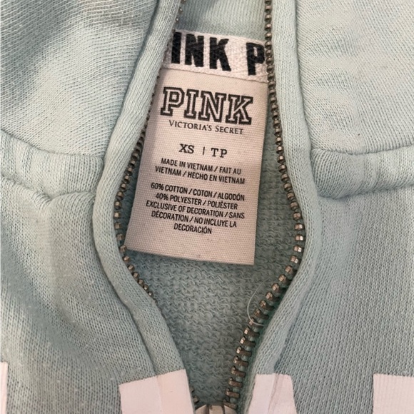 💙 Women’s Light Blue Quarter-Zip Sweater by PINK – Size XS 💙 - Picture 8 of 12